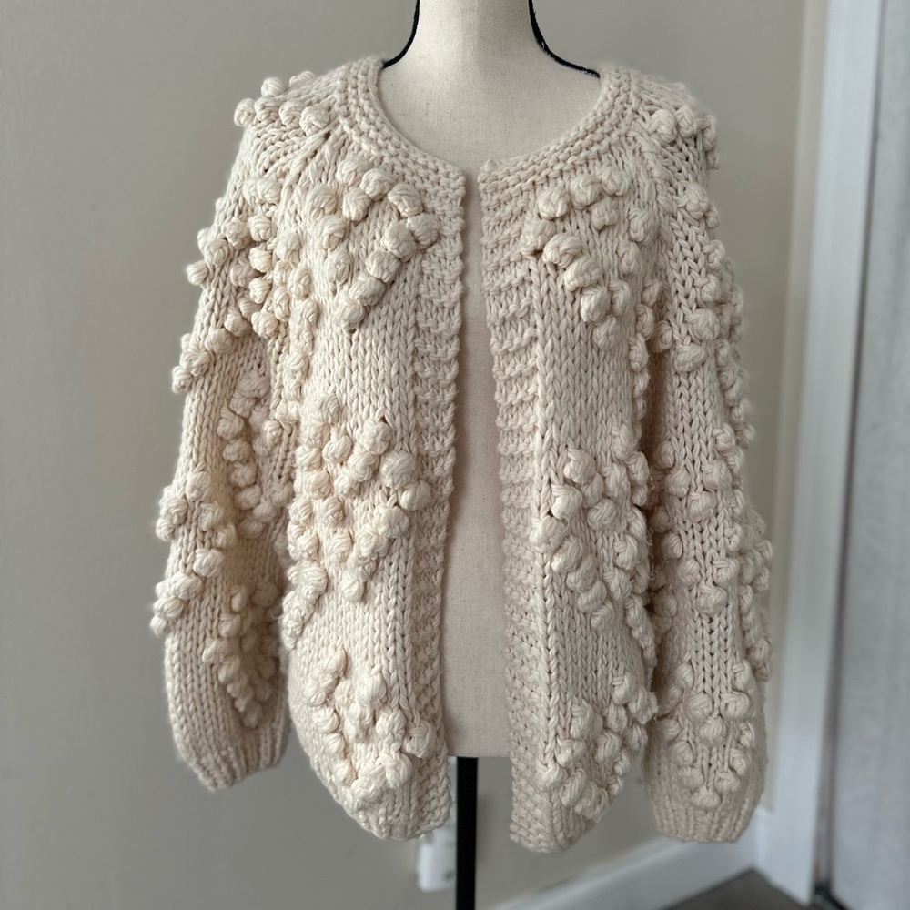 Chunky heart cardigan